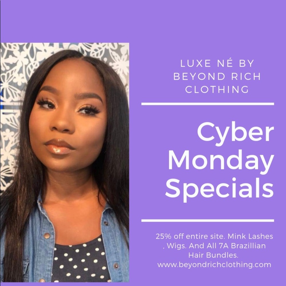 Minks eyelashes and Brazilian hair bundles!
